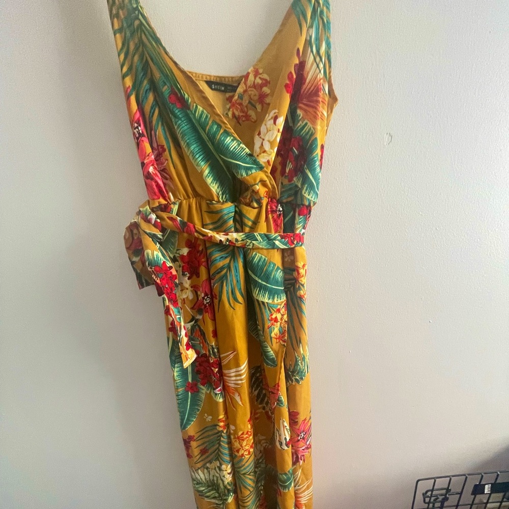 Floral wrap dress